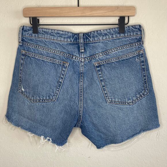 Rag & Bone Dre Low-Rise Shorts in Clean Peony Button Fly - Size 27 - Picture 4 of 6